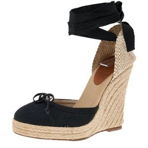 100% Authentic Christian Louboutin Carino Plato 120 Espadrilles, sz 37